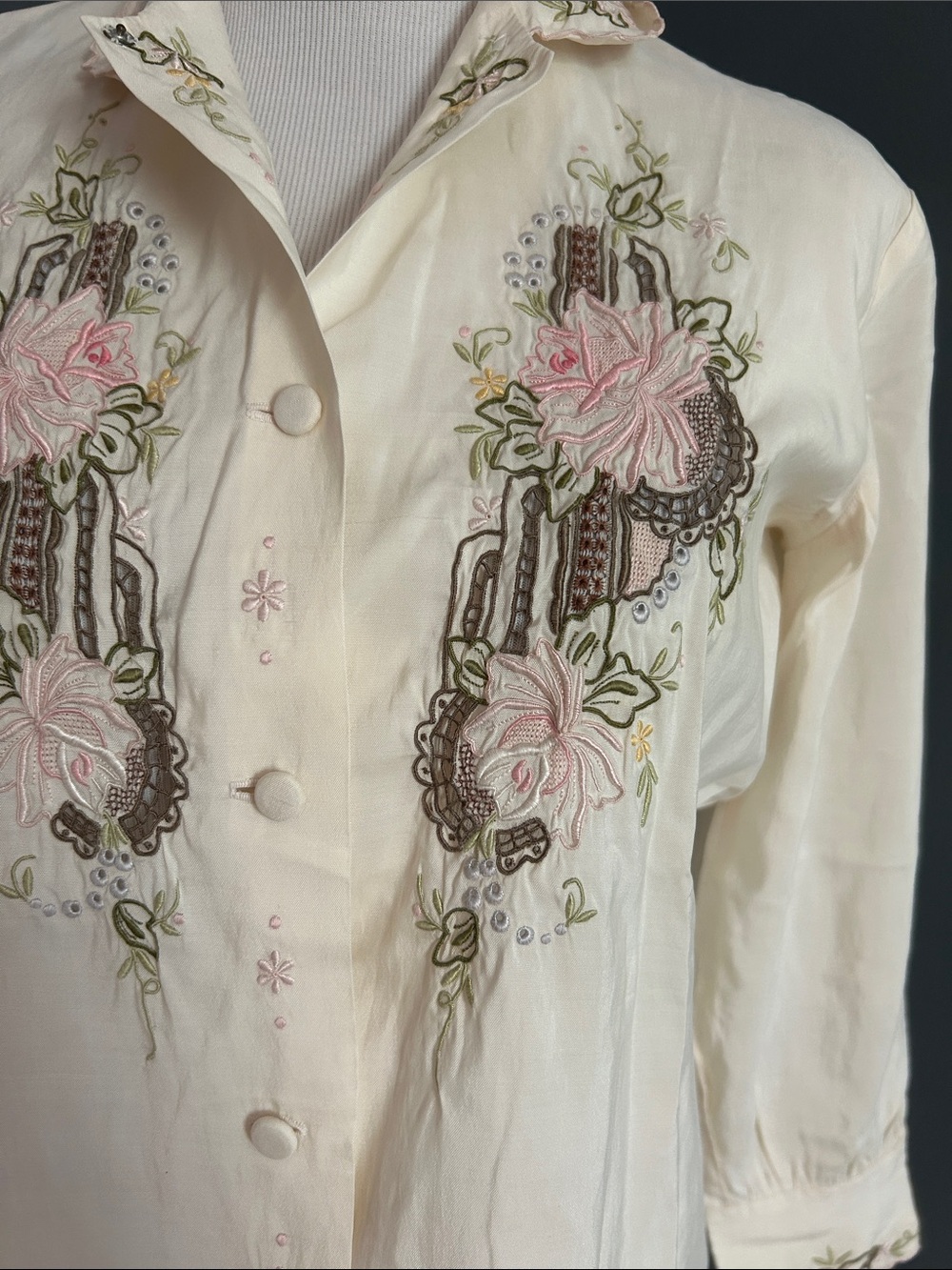 Vintage Deadstock Embroidered Blouse